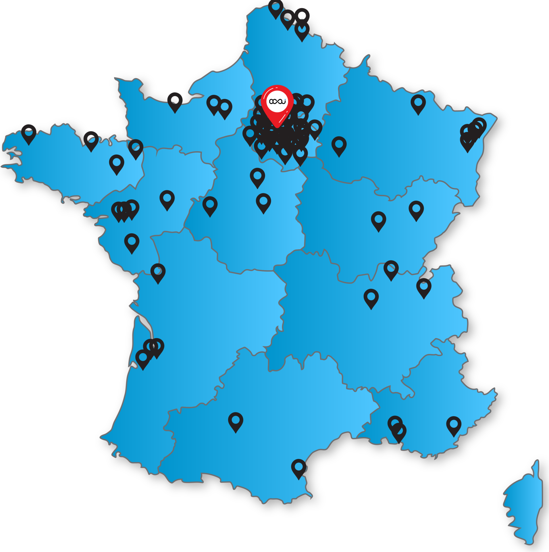 Carte France OCSI