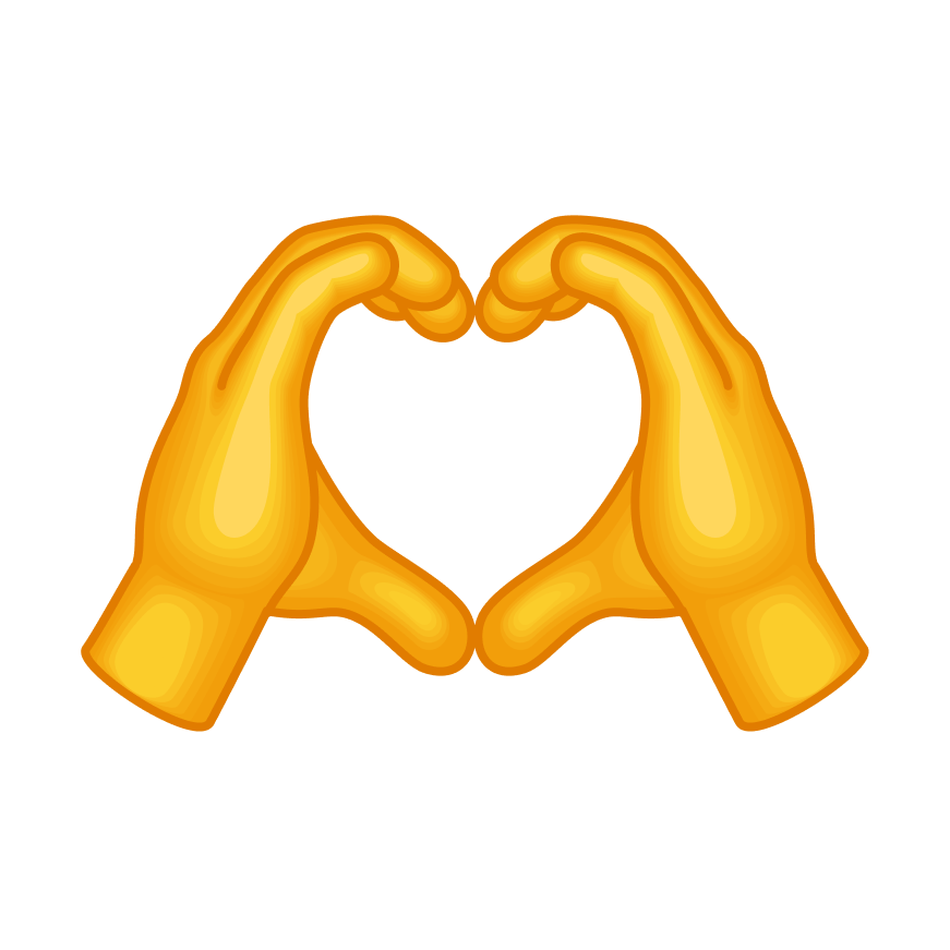 icone coeur mains