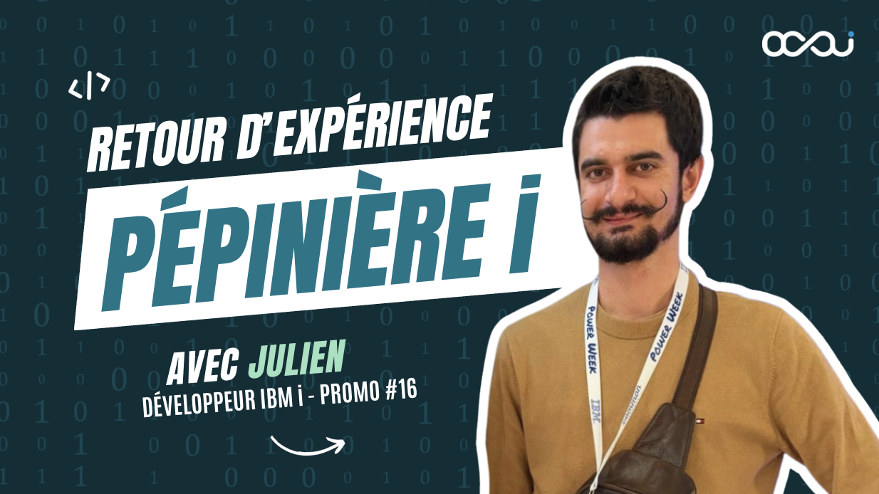 Julien THOUVREY, développeur IBM i - Junior pépinière i